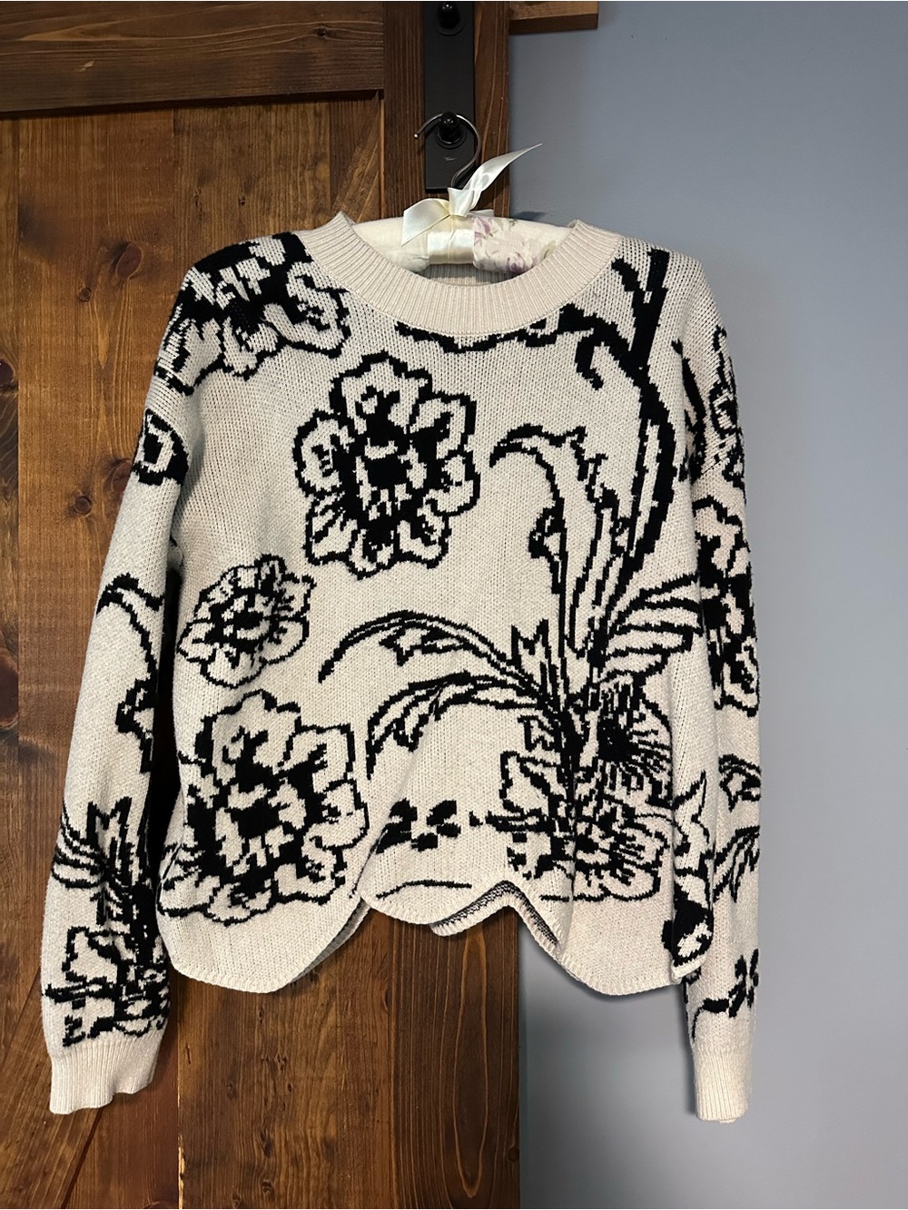 Scalloped sweater